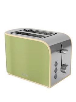 Swan St17020Gn Retro 2-Slice Toaster - Green
